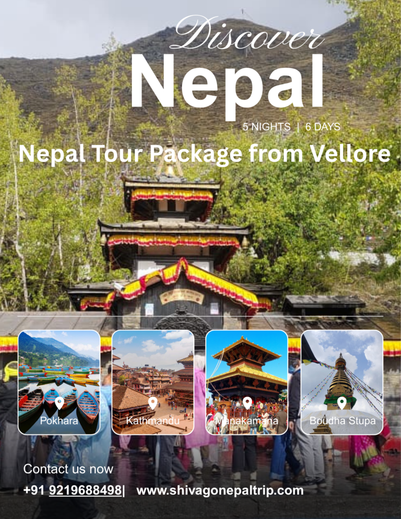 Nepal tour package from Vellore